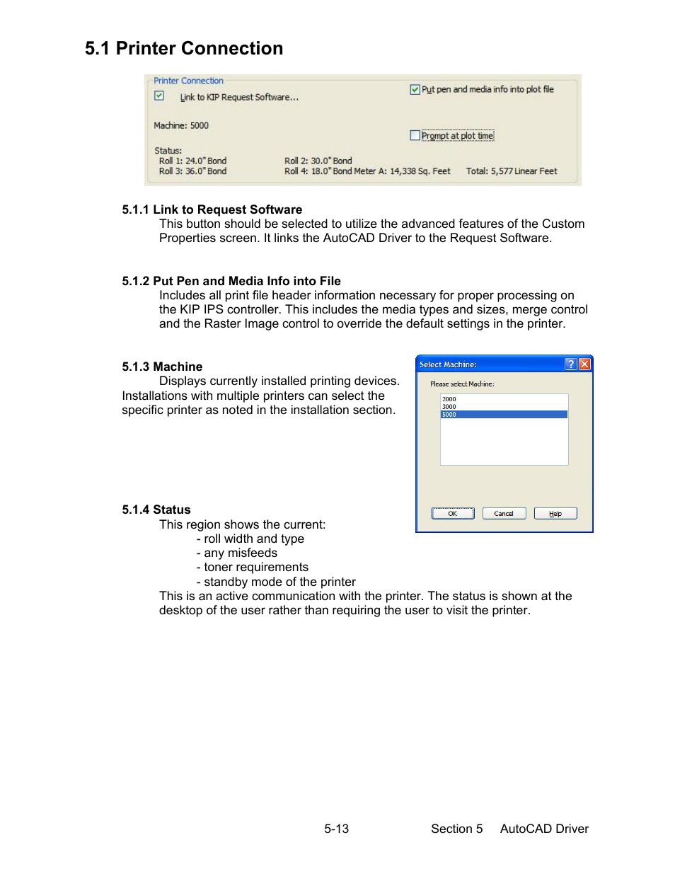 1 printer connection | Konica Minolta KIP 7000 User Manual | Page 151 / 294