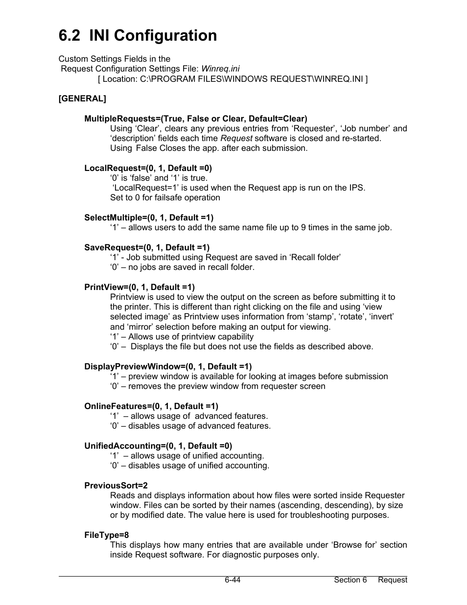 2 ini configuration | Konica Minolta KIP 7000 User Manual | Page 200 / 294