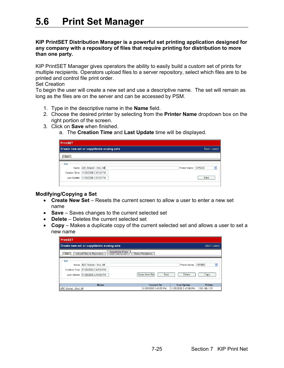 6 print set manager | Konica Minolta KIP 7000 User Manual | Page 237 / 294