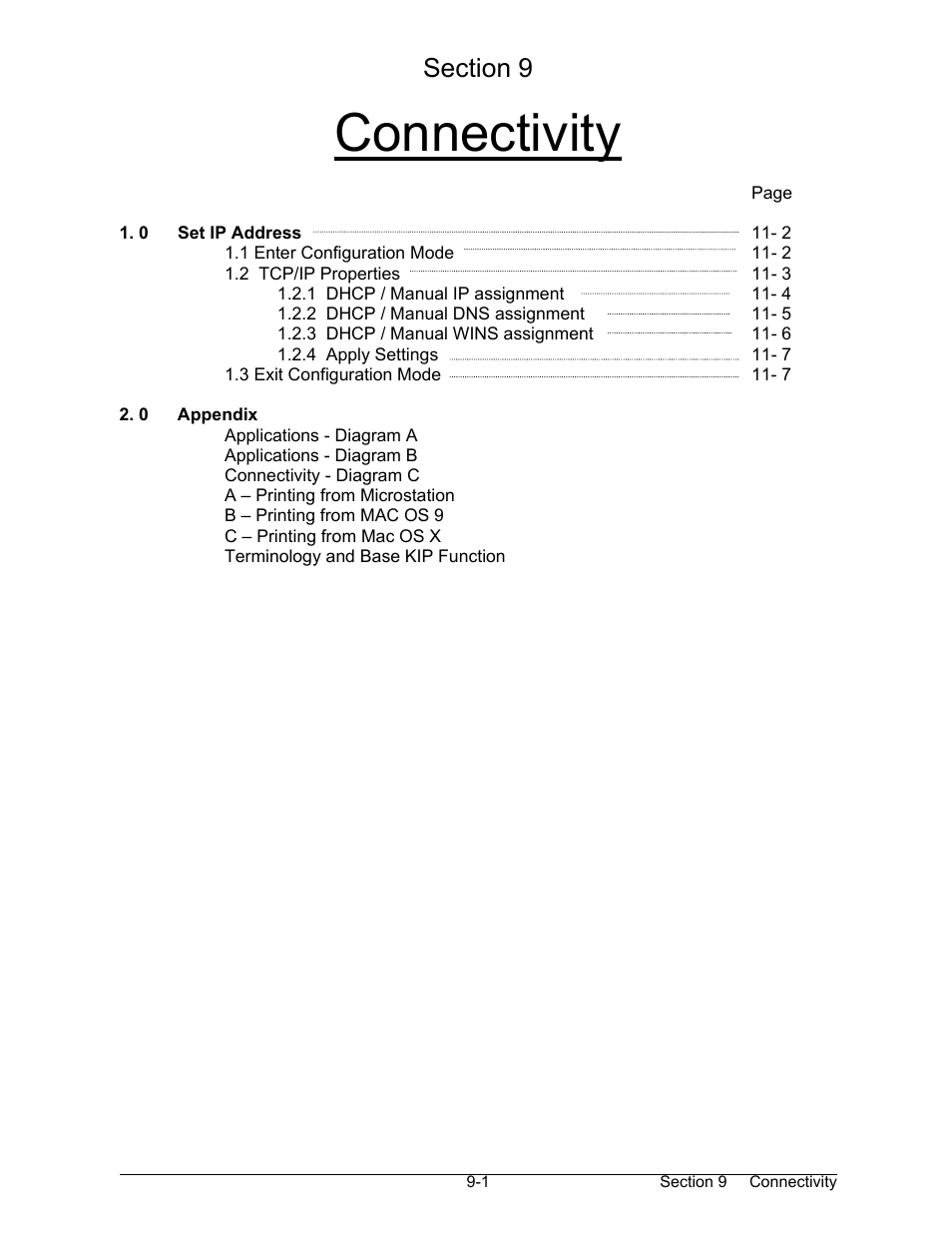 Connectivity | Konica Minolta KIP 7000 User Manual | Page 263 / 294