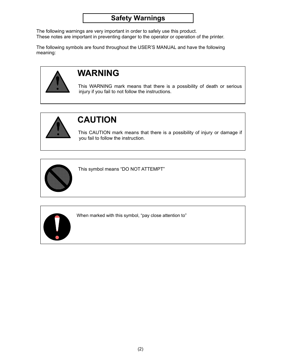 Warning, Caution, Safety warnings | Konica Minolta KIP 7000 User Manual | Page 3 / 294