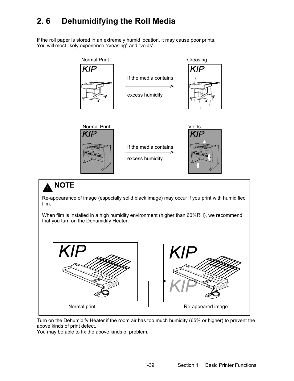 6 dehumidifying the roll media | Konica Minolta KIP 7000 User Manual | Page 45 / 294