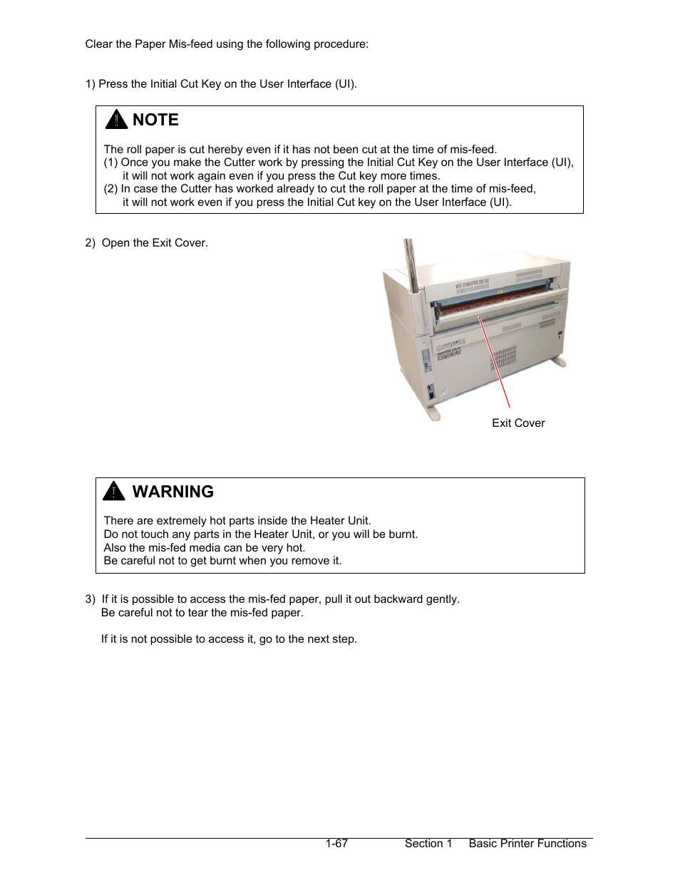 Warning | Konica Minolta KIP 7000 User Manual | Page 73 / 294