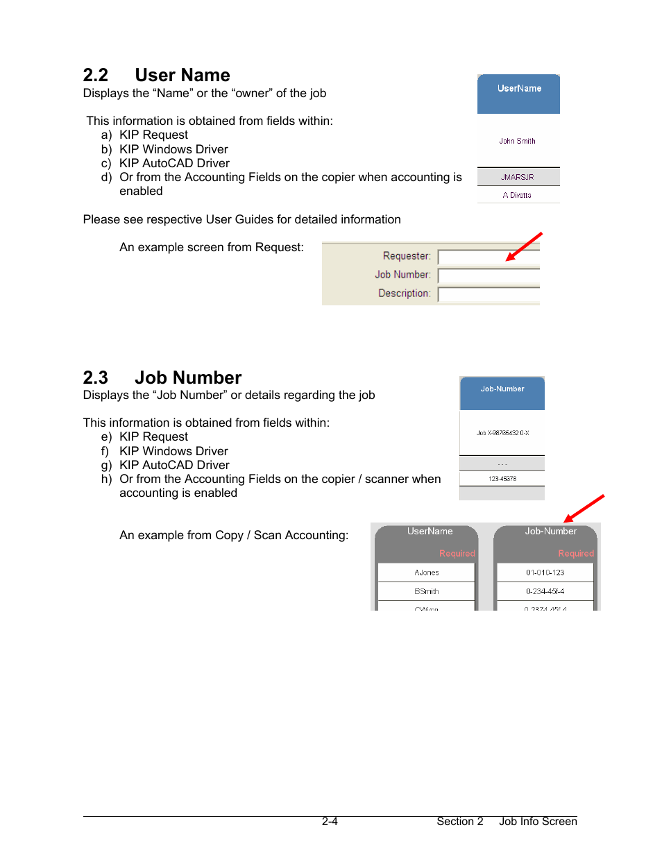 2 user name, 3 job number | Konica Minolta KIP 7000 User Manual | Page 87 / 294