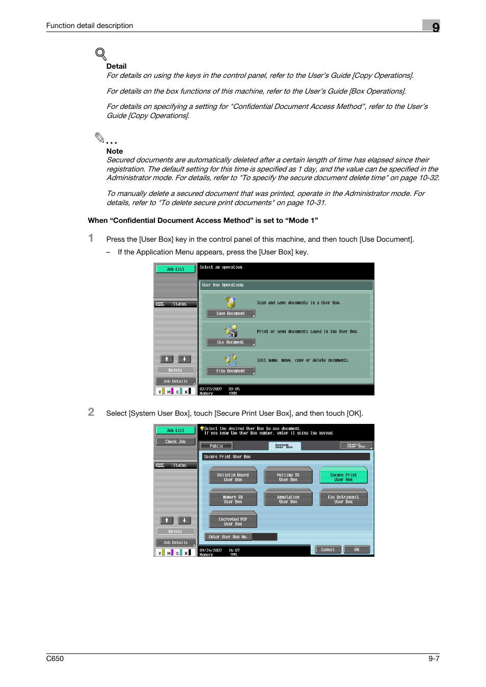 Konica Minolta bizhub C650 User Manual | Page 212 / 303