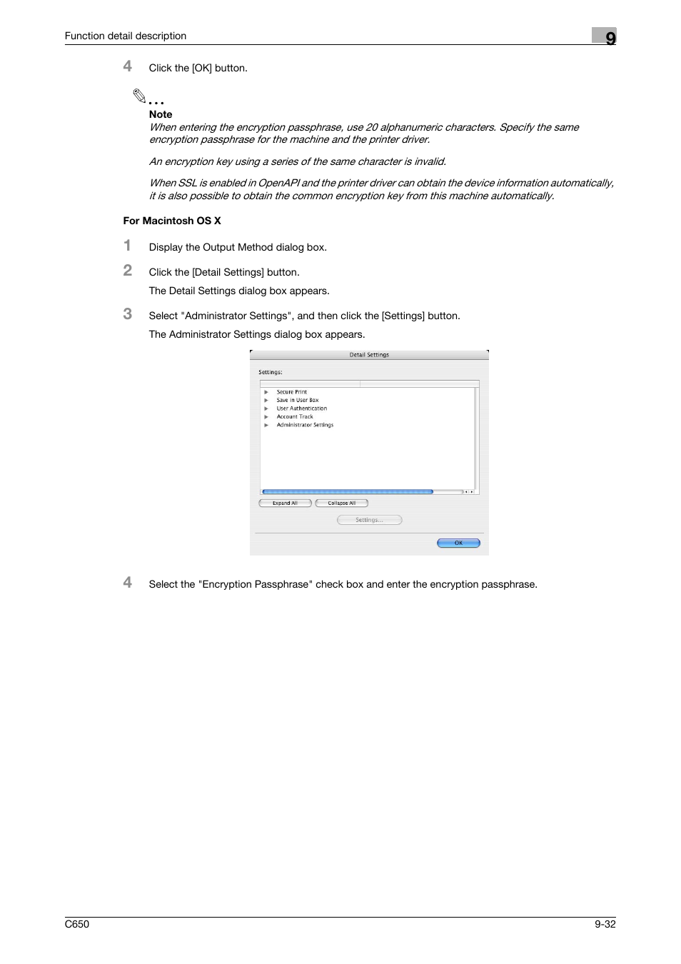 For macintosh os x, For macintosh os x -32 | Konica Minolta bizhub C650 User Manual | Page 237 / 303