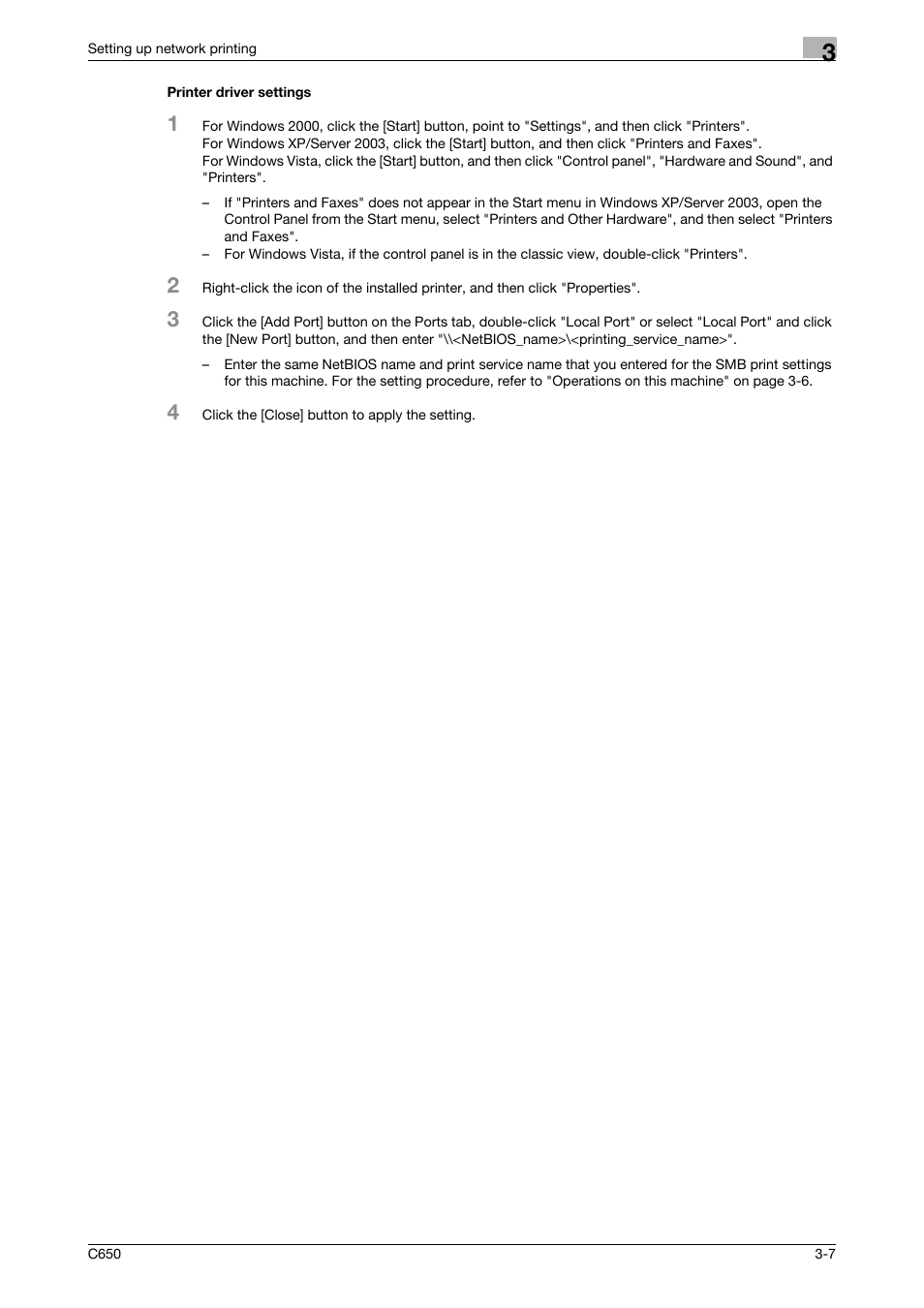 Printer driver settings, Printer driver settings -7 | Konica Minolta bizhub C650 User Manual | Page 54 / 303