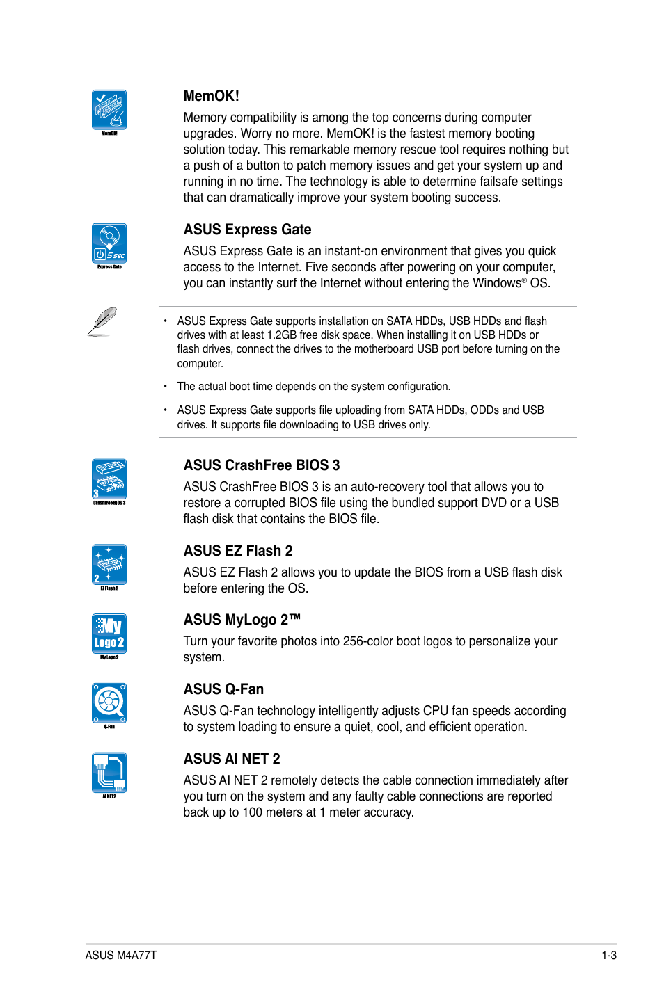 Asus M4A77T User Manual | Page 13 / 60