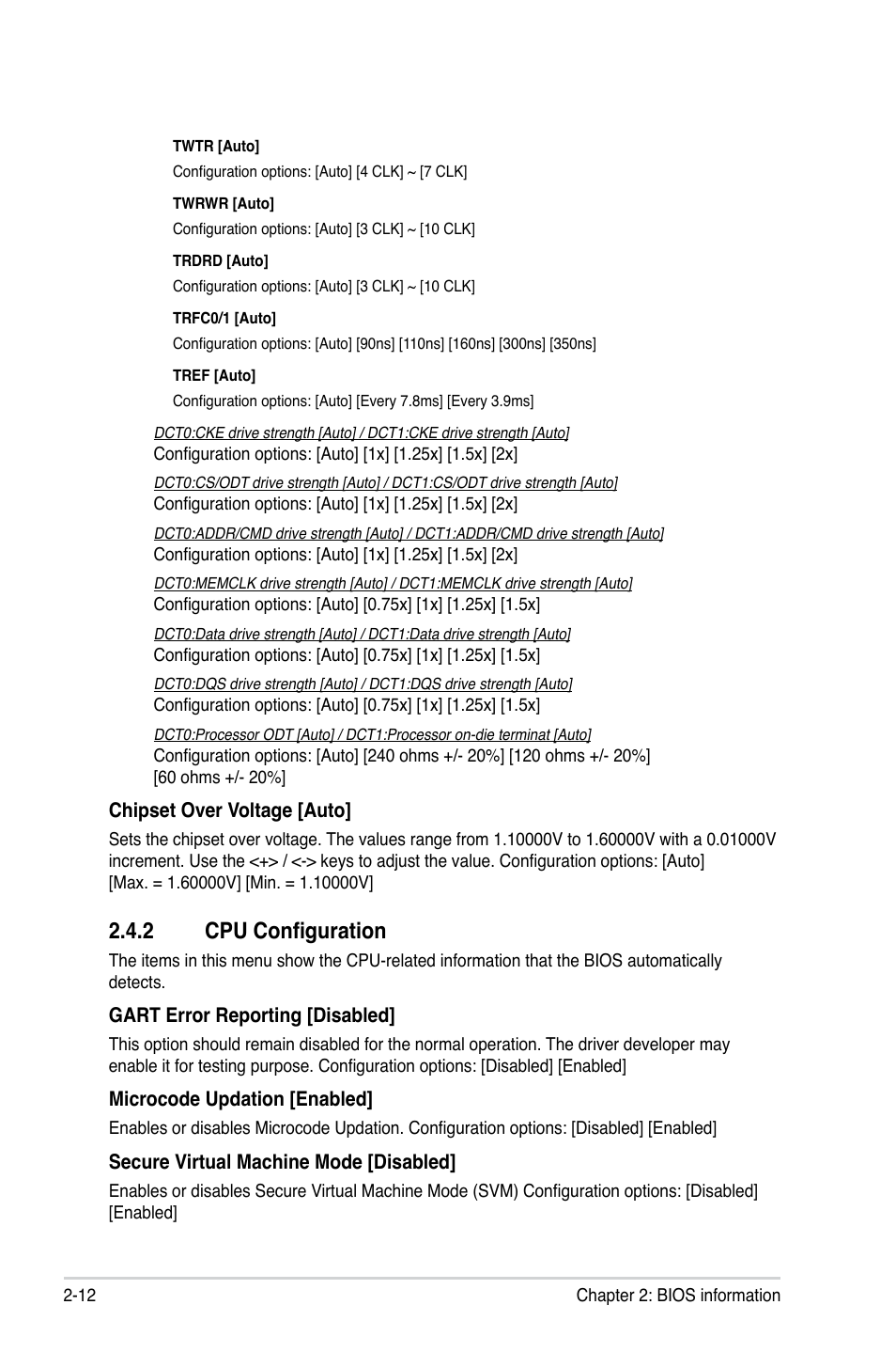 2 cpu configuration, Cpu configuration -12 | Asus M4A77T User Manual | Page 50 / 60