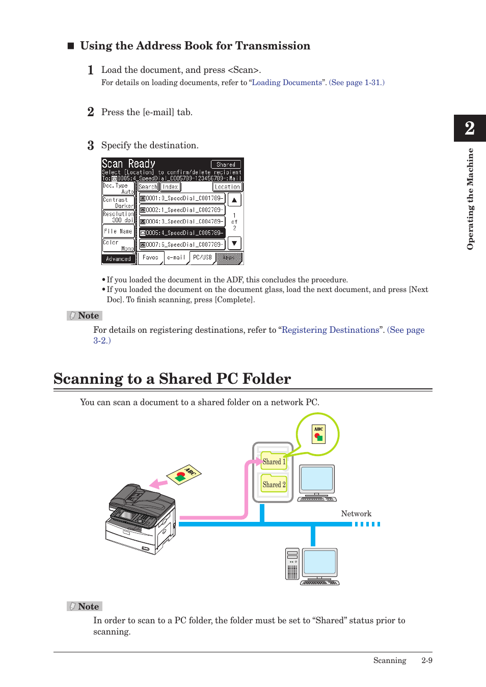 Scanning to a shared pc folder, Scanning to a shared pc folder -9 | Konica Minolta bizhub 25 User Manual | Page 62 / 122