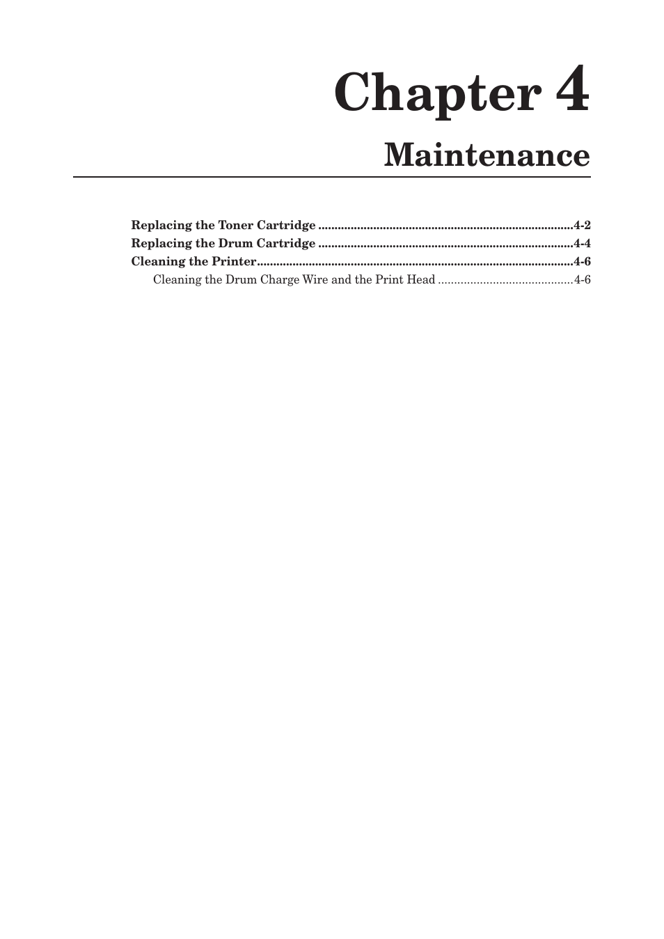 Chapter 4 maintenance, Maintenance, Chapter | Konica Minolta bizhub 25 User Manual | Page 98 / 122