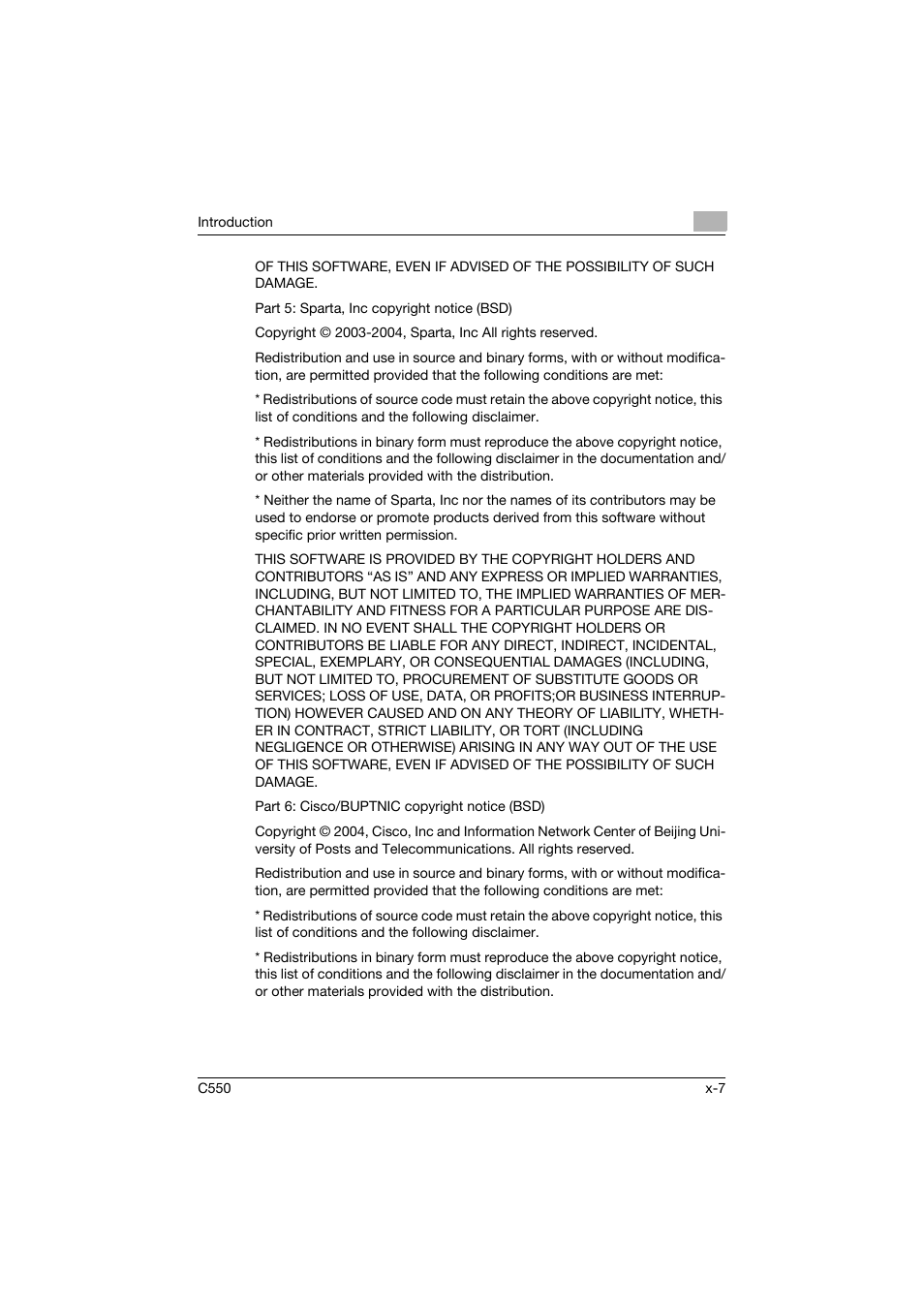 Konica Minolta bizhub C550 User Manual | Page 8 / 243