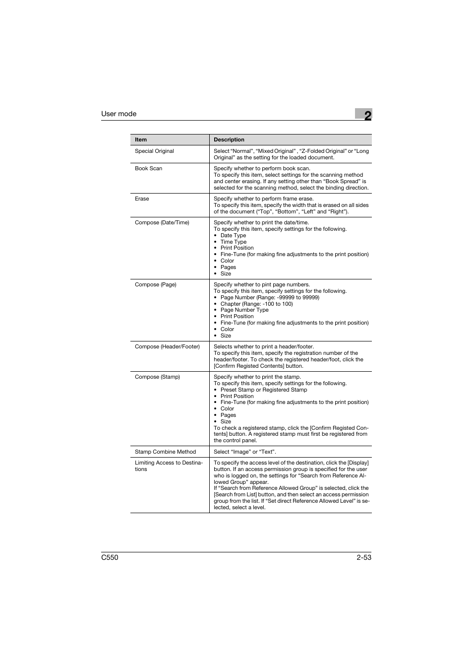 Konica Minolta bizhub C550 User Manual | Page 88 / 243