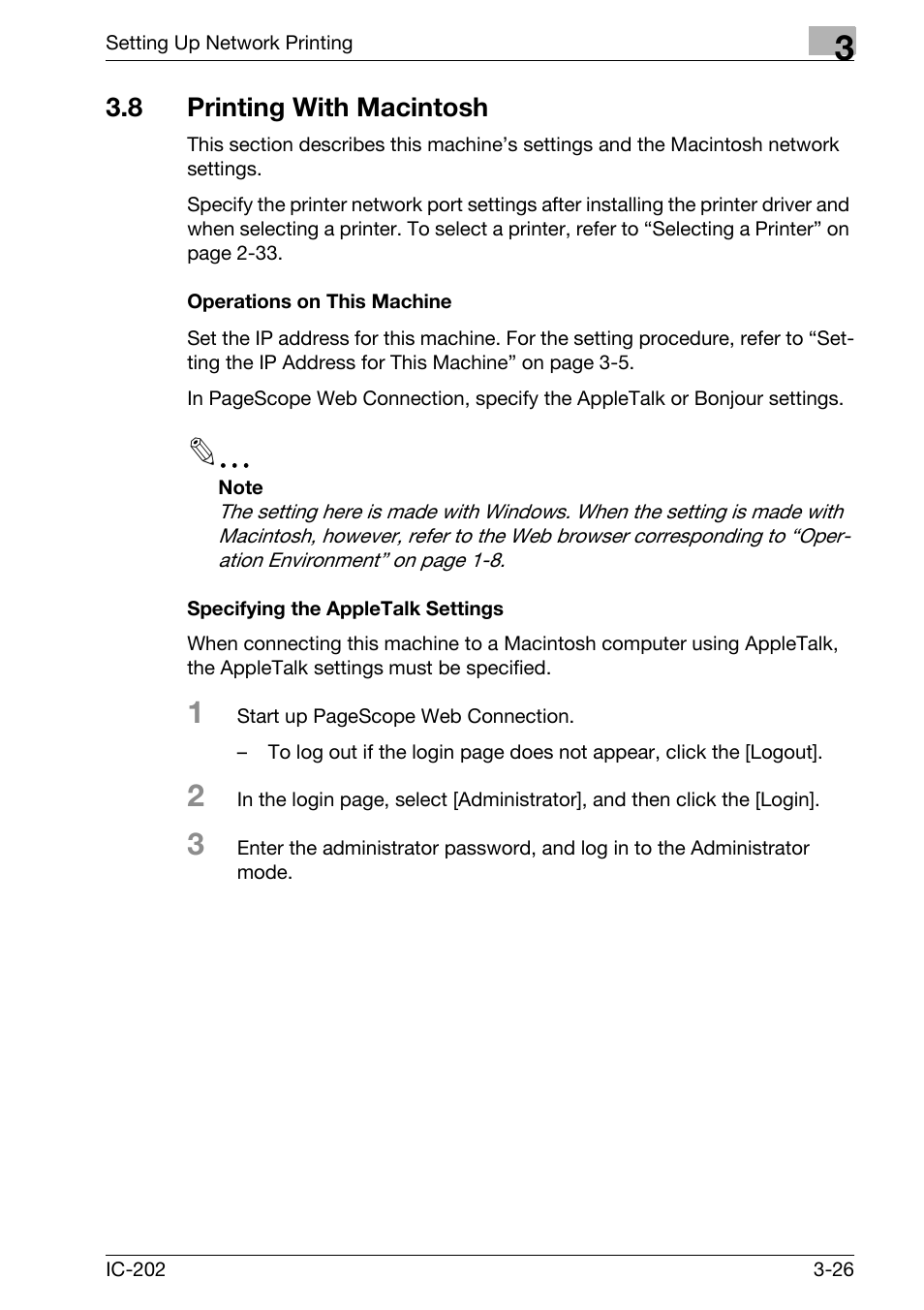 8 printing with macintosh, Printing with macintosh -26 | Konica Minolta bizhub 750 User Manual | Page 100 / 420