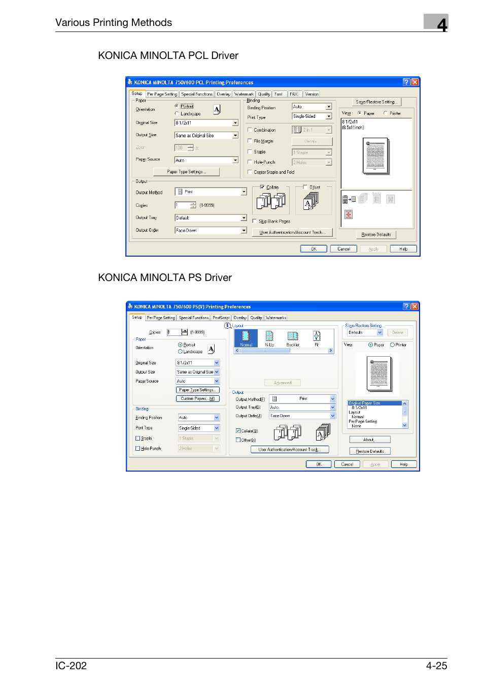 Konica Minolta bizhub 750 User Manual | Page 130 / 420