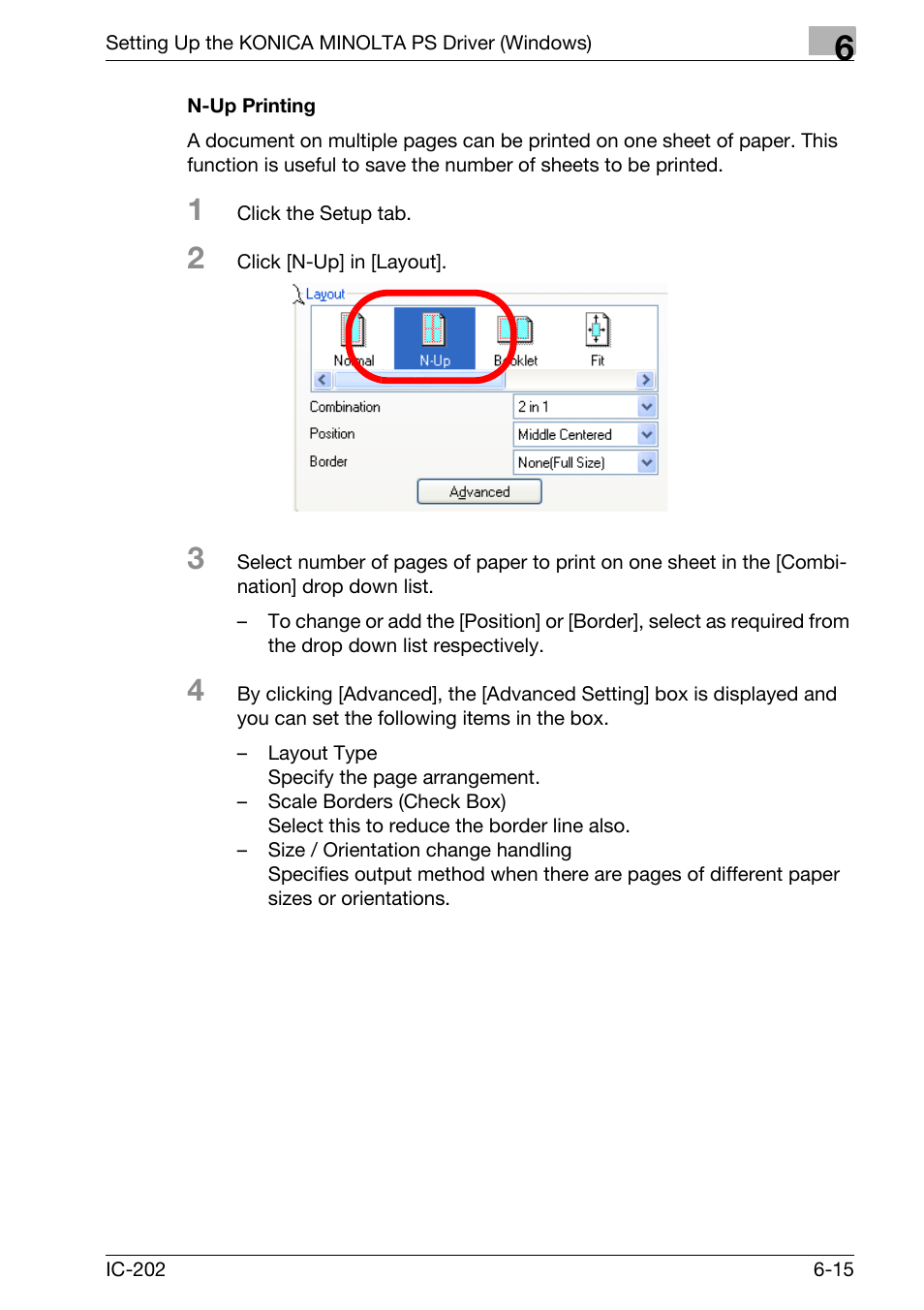 N-up printing -15 | Konica Minolta bizhub 750 User Manual | Page 211 / 420