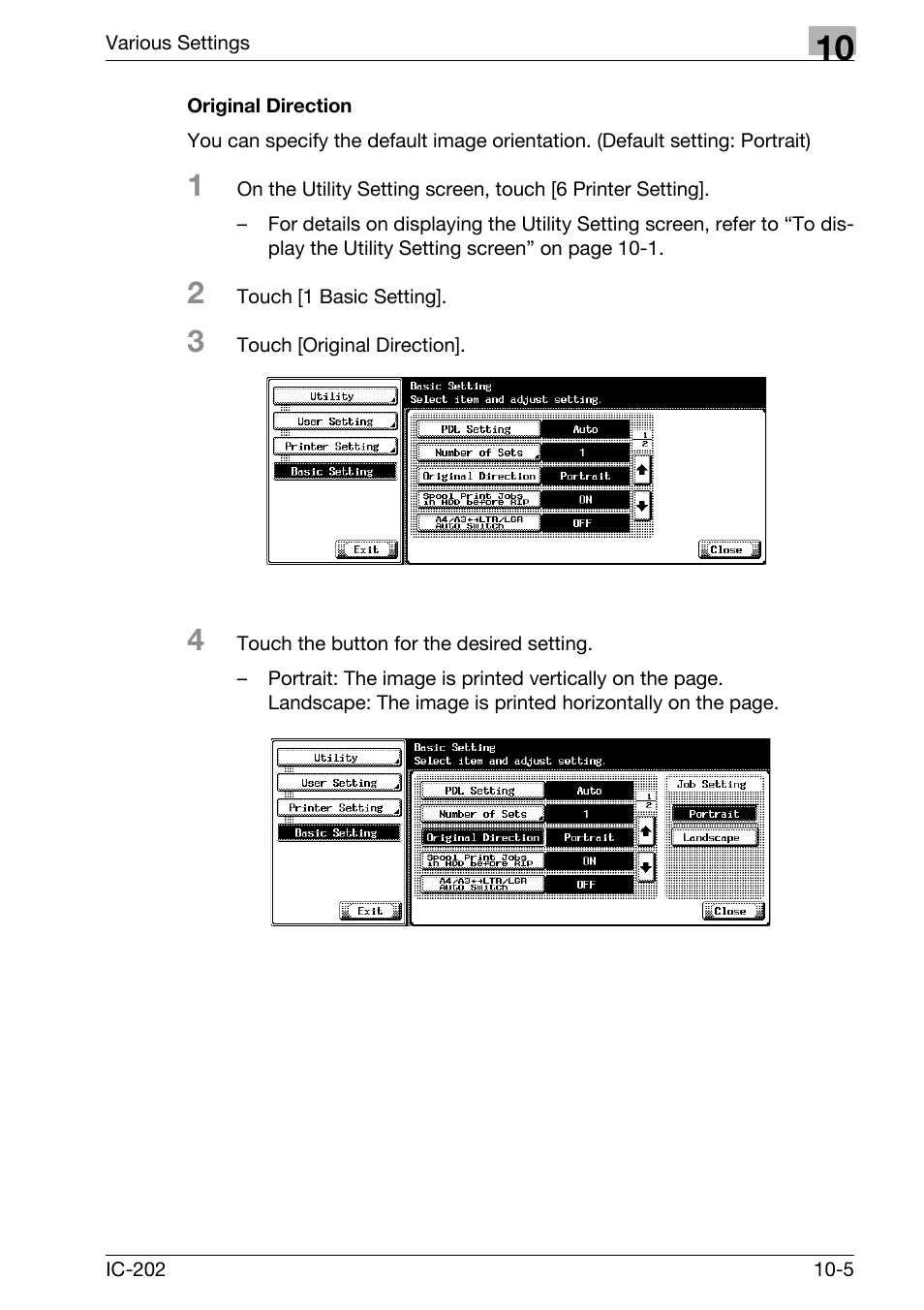 Original direction -5 | Konica Minolta bizhub 750 User Manual | Page 299 / 420