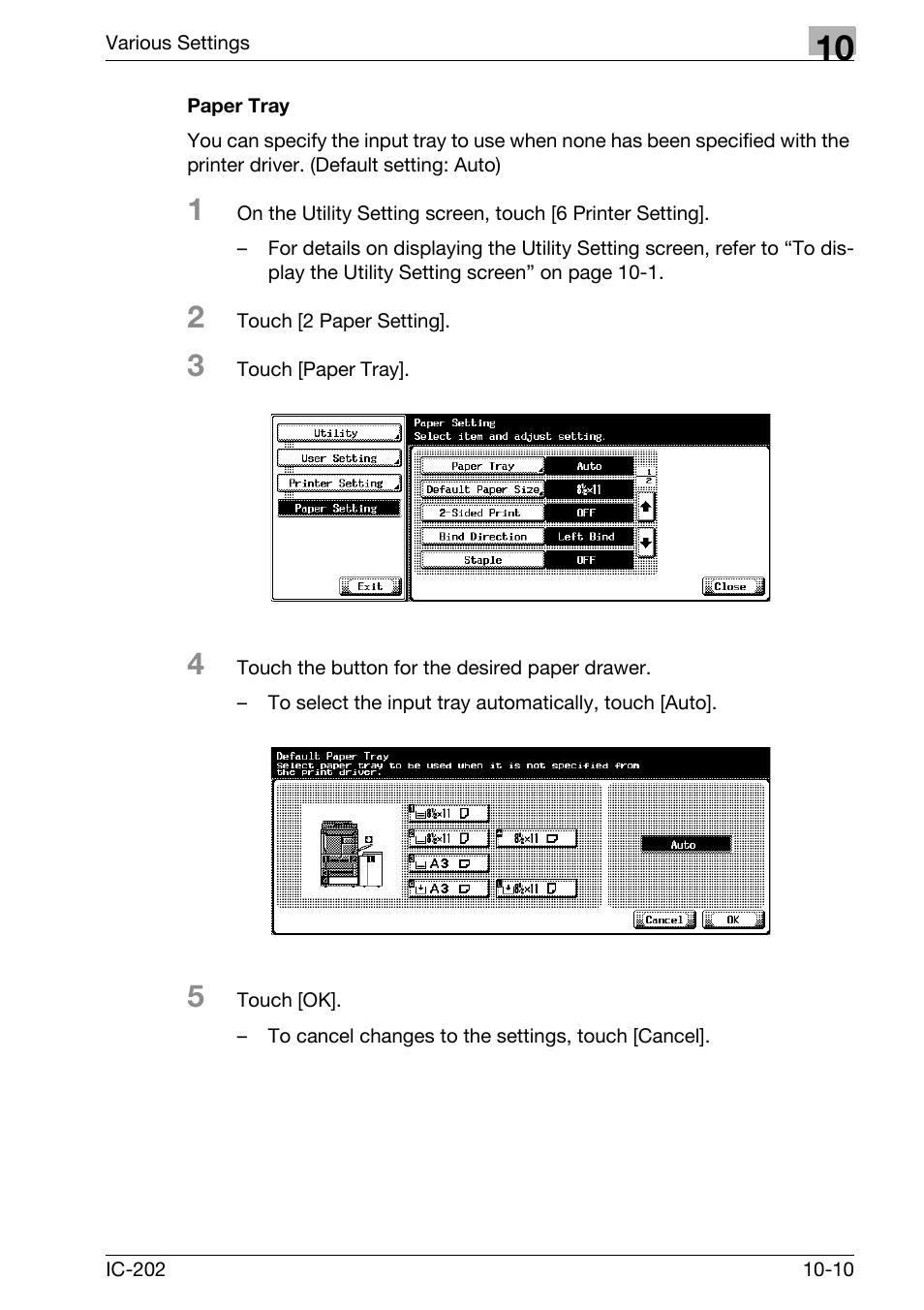 Paper tray -10 | Konica Minolta bizhub 750 User Manual | Page 304 / 420