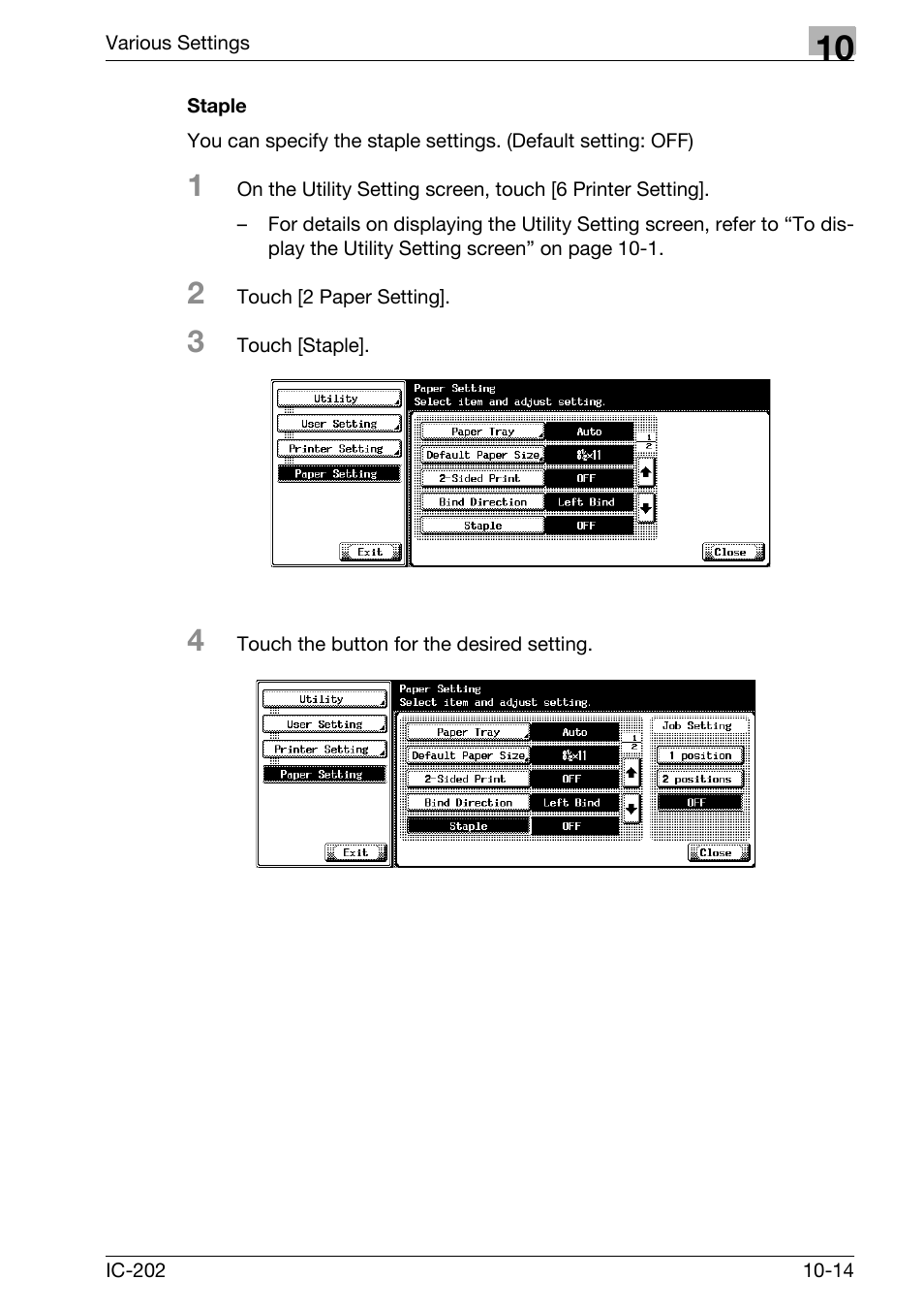 Staple -14 | Konica Minolta bizhub 750 User Manual | Page 308 / 420