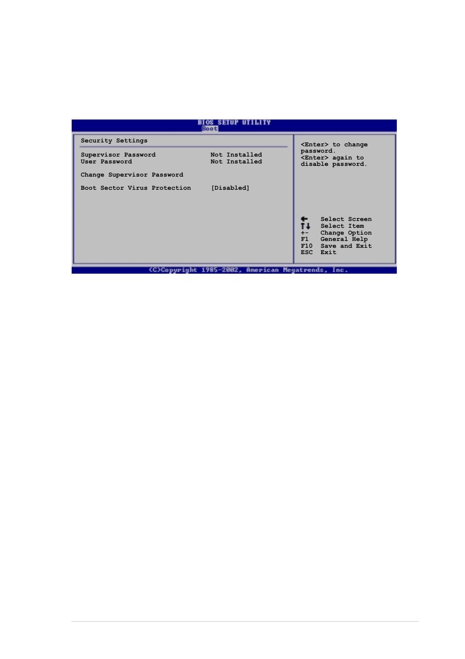 3 security, Change supervisor password | Asus P4C800-E User Manual | Page 103 / 149