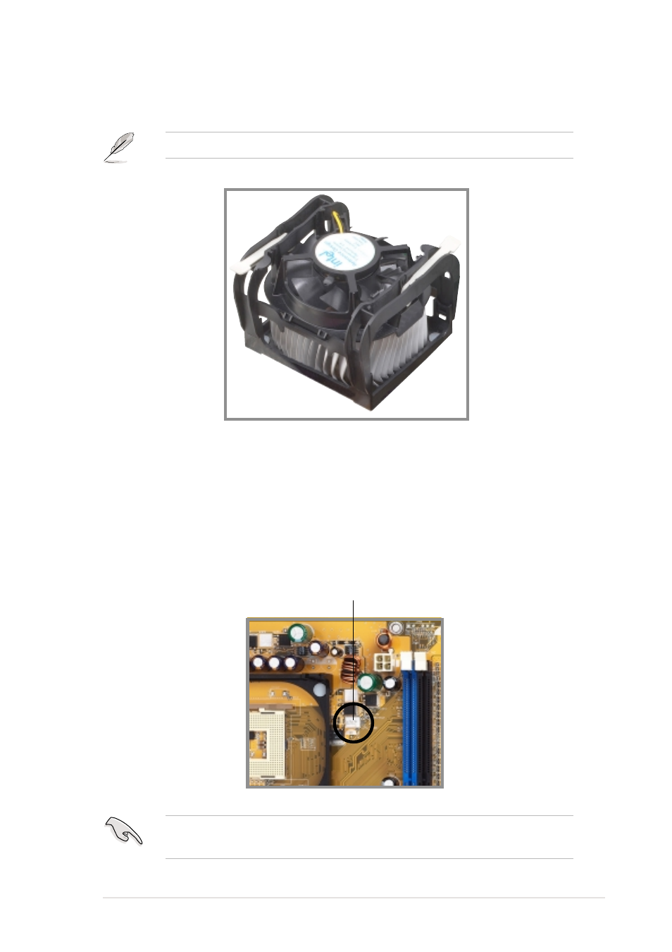 4 connecting the cpu fan cable | Asus P4C800-E User Manual | Page 35 / 149