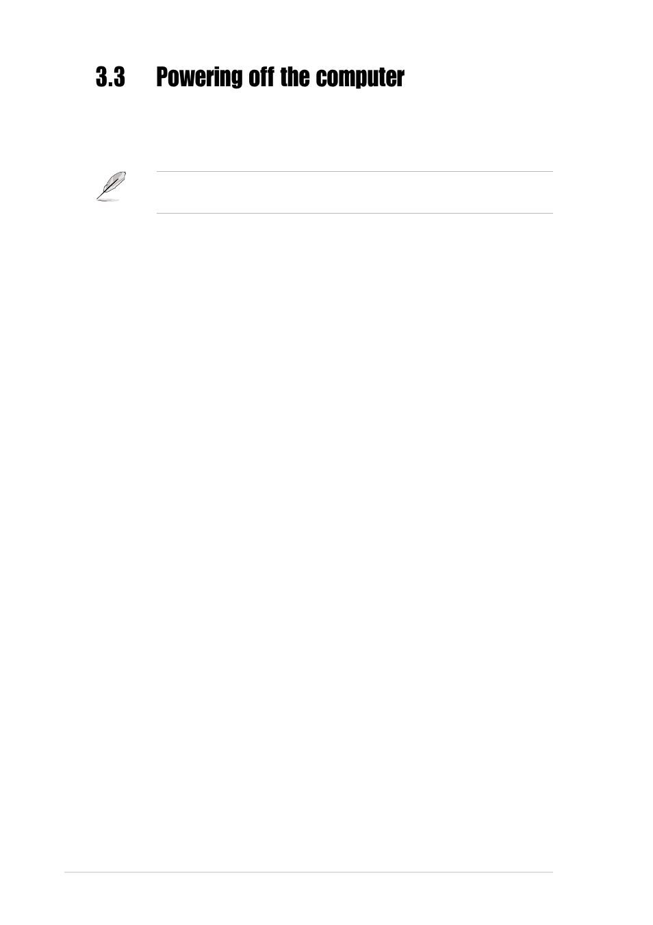 3 powering off the computer | Asus P4C800-E User Manual | Page 66 / 149