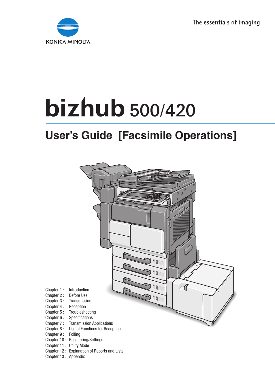 Konica Minolta bizhub 420 User Manual | 346 pages