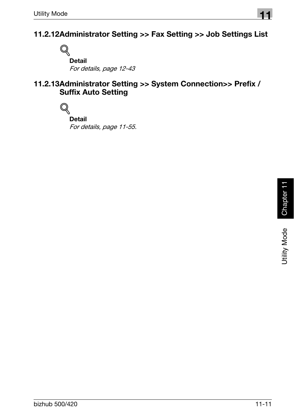 Administrator setting >> system connection, Prefix / suffix auto setting -11 | Konica Minolta bizhub 420 User Manual | Page 236 / 346