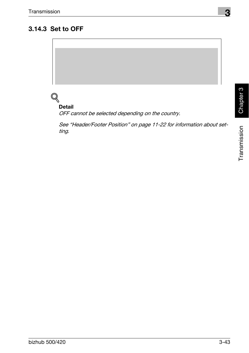 3 set to off, Set to off -43 | Konica Minolta bizhub 420 User Manual | Page 94 / 346