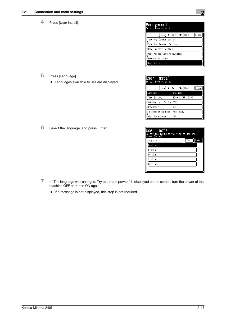 Konica Minolta Konica Minolta 240f User Manual | Page 41 / 140