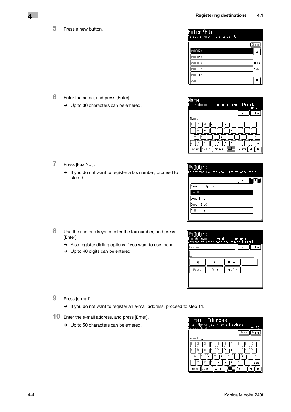 Konica Minolta Konica Minolta 240f User Manual | Page 90 / 140