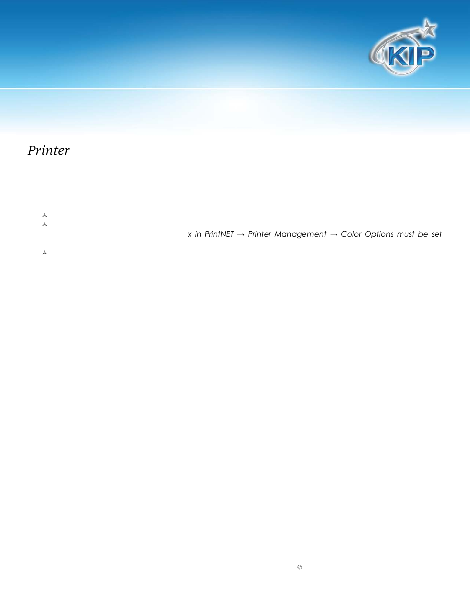 Printer, Color calibration/linearization | Konica Minolta KIP Color 80 User Manual | Page 5 / 12