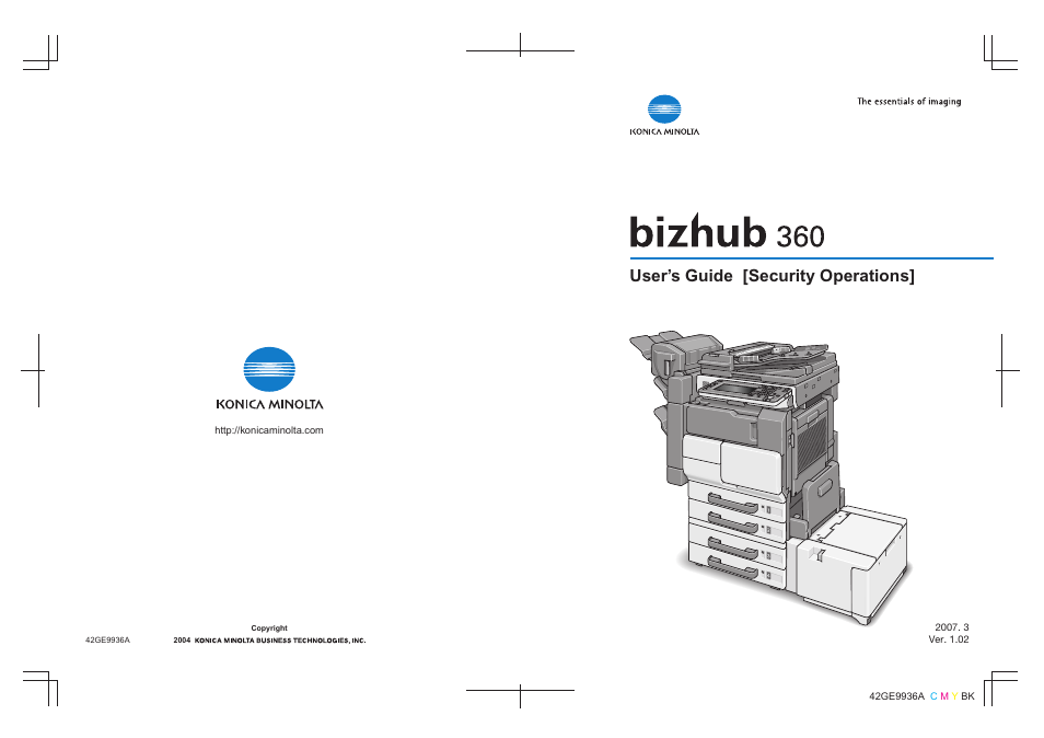 User’s guide [security operations | Konica Minolta bizhub 360 User Manual | Page 194 / 194