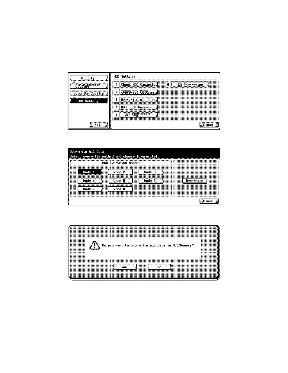 Setting the overwrite all data | Konica Minolta bizhub 420 User Manual | Page 18 / 28