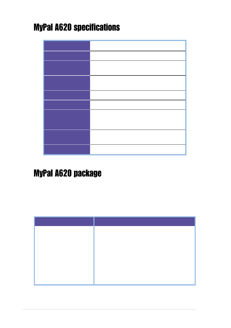 Asus MyPal A620 User Manual | Page 4 / 136