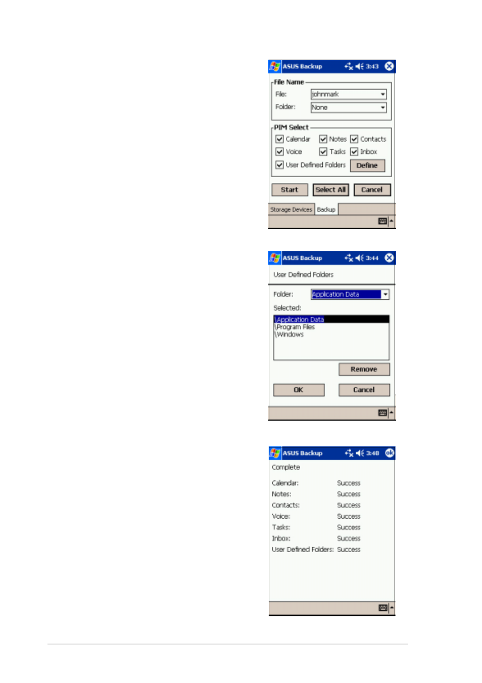 Asus MyPal A620 User Manual | Page 46 / 136