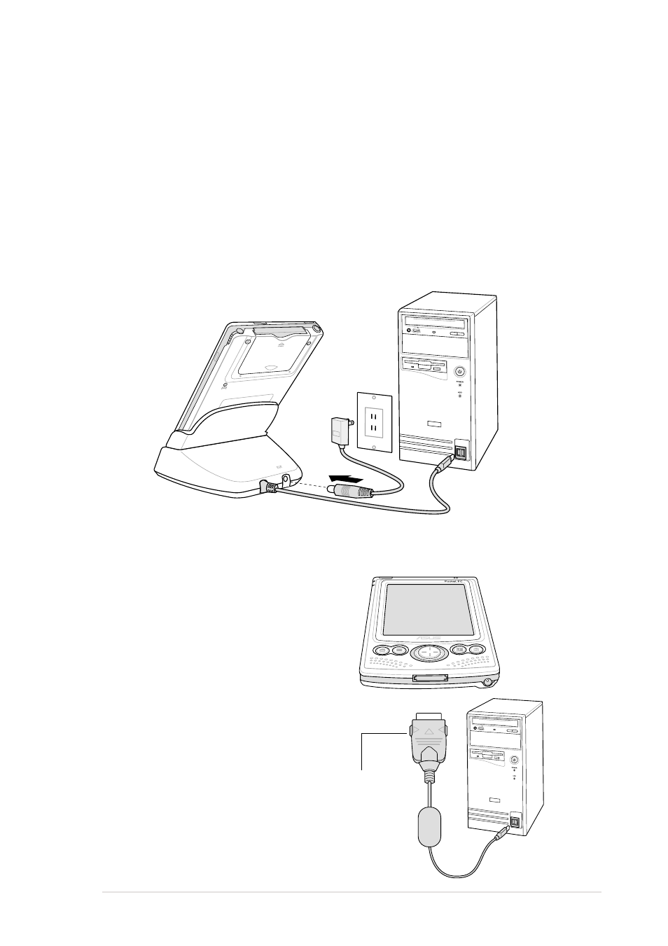 Synchronizing your device, Connecting your device to a computer | Asus MyPal A620 User Manual | Page 61 / 136