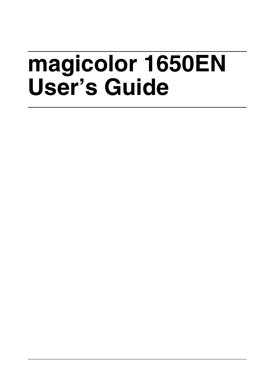 Konica Minolta magicolor 1650EN User Manual | 191 pages