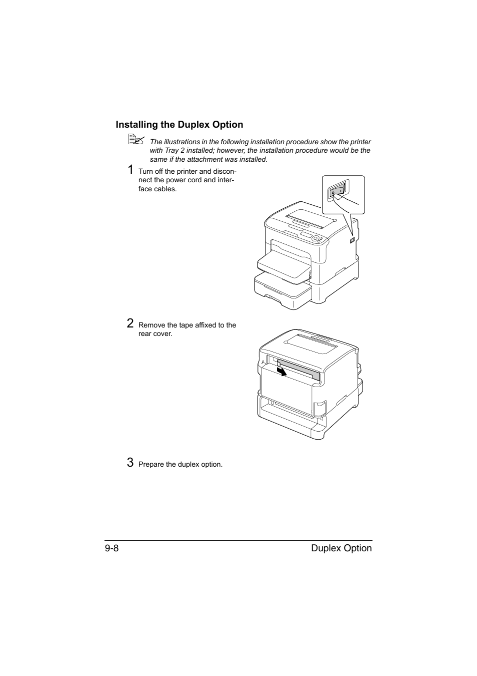 Installing the duplex option, Installing the duplex option -8 | Konica Minolta magicolor 1650EN User Manual | Page 181 / 191