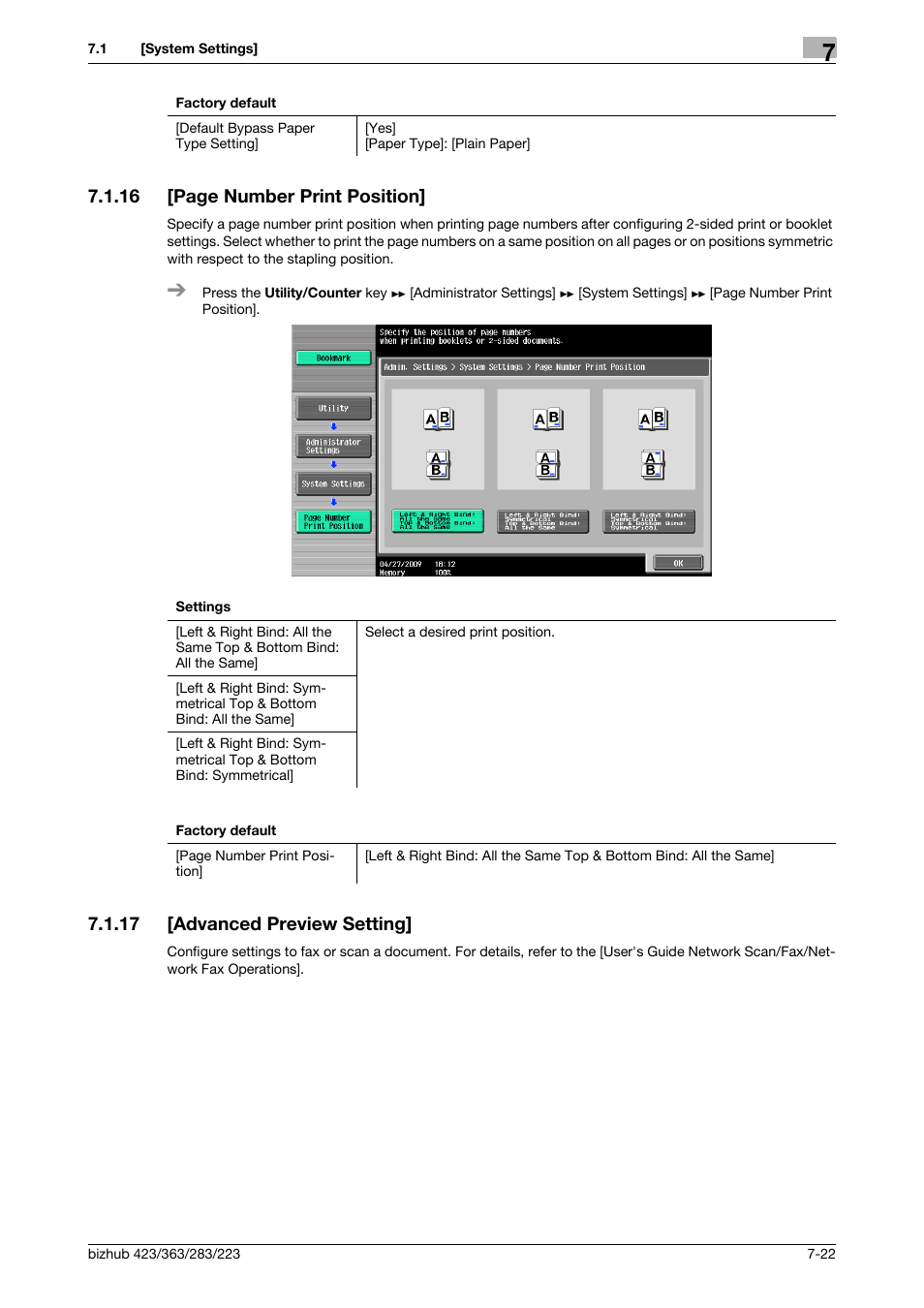 17 [advanced preview setting, Advanced preview setting] -22 | Konica Minolta BIZHUB 223 User Manual | Page 154 / 266