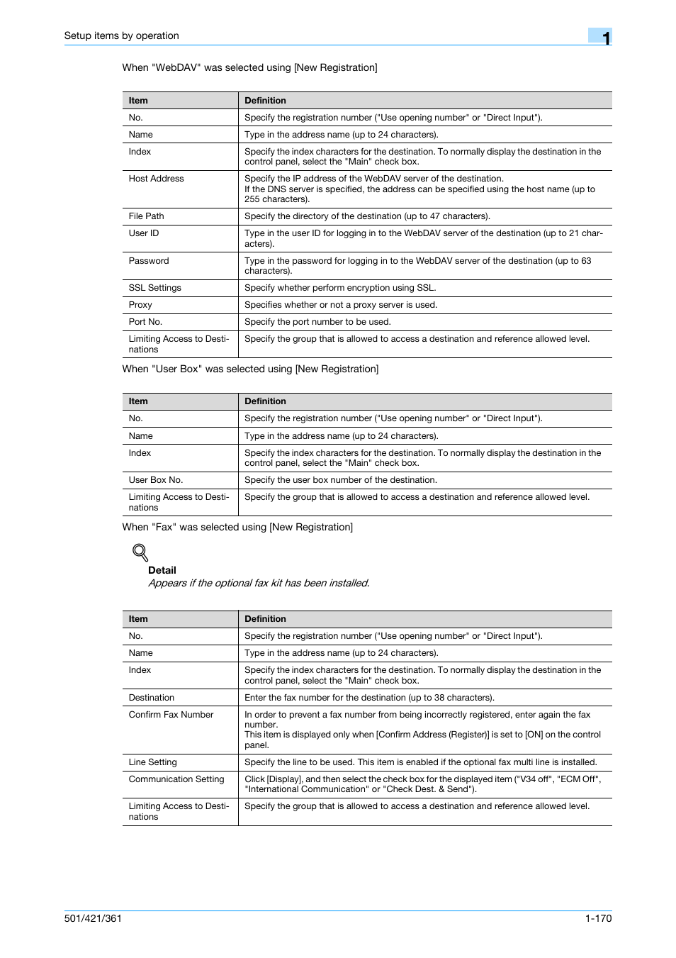 Konica Minolta bizhub 501 User Manual | Page 183 / 233