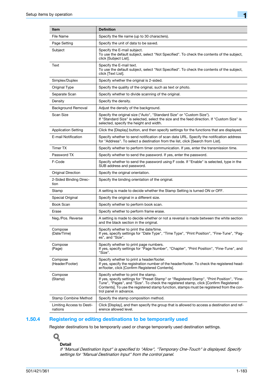 Konica Minolta bizhub 501 User Manual | Page 196 / 233