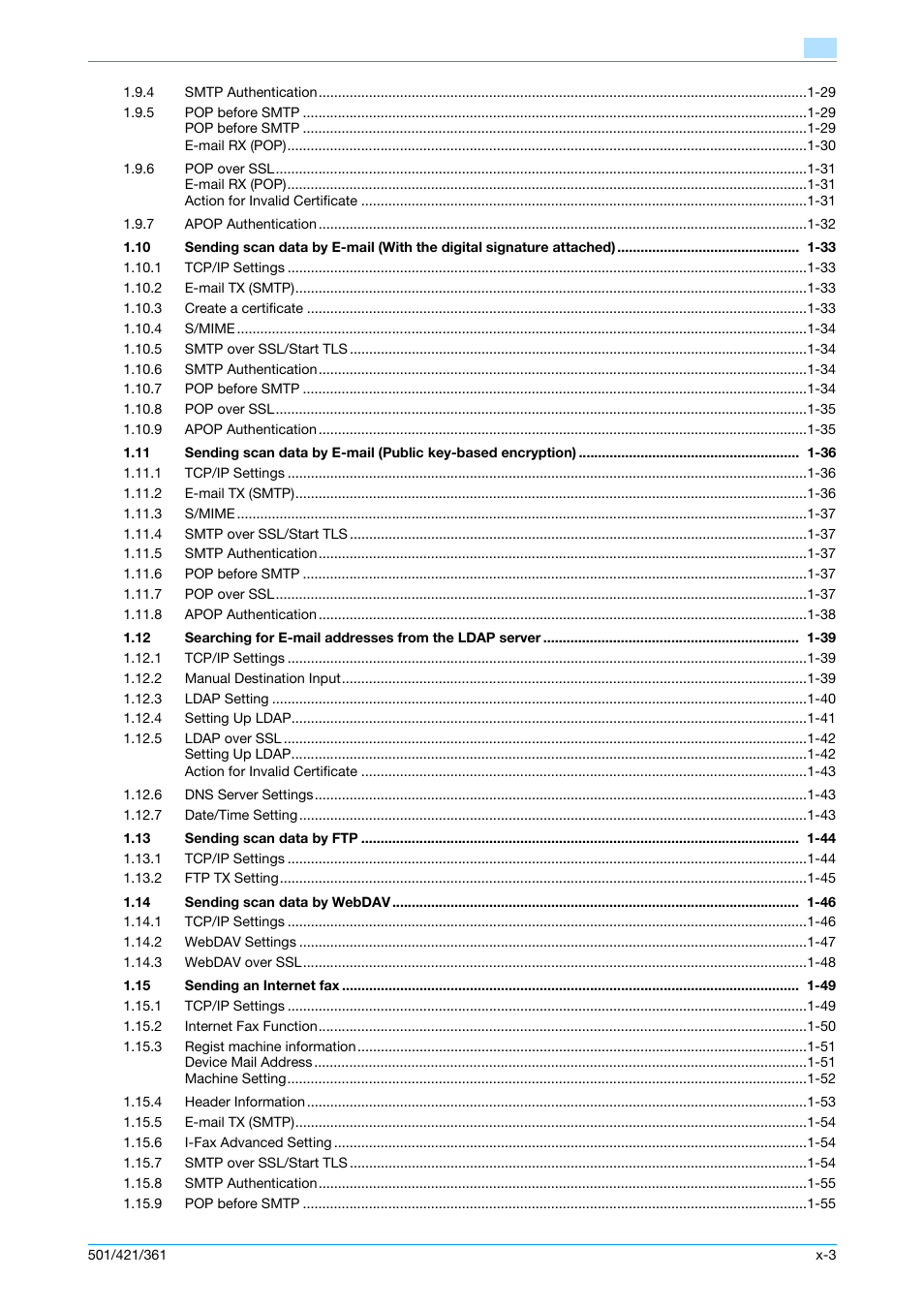 Konica Minolta bizhub 501 User Manual | Page 4 / 233