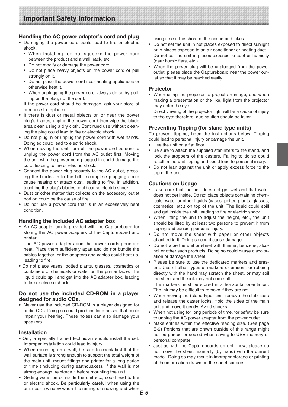 Important safety information | Konica Minolta magicolor plus User Manual | Page 5 / 37
