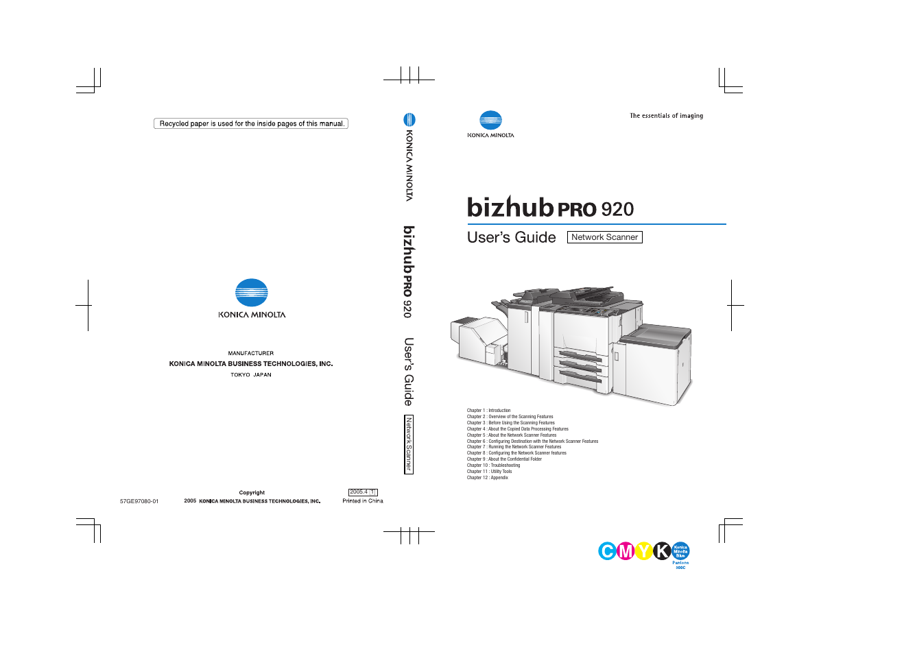 Konica Minolta bizhub PRO 920 User Manual | 178 pages