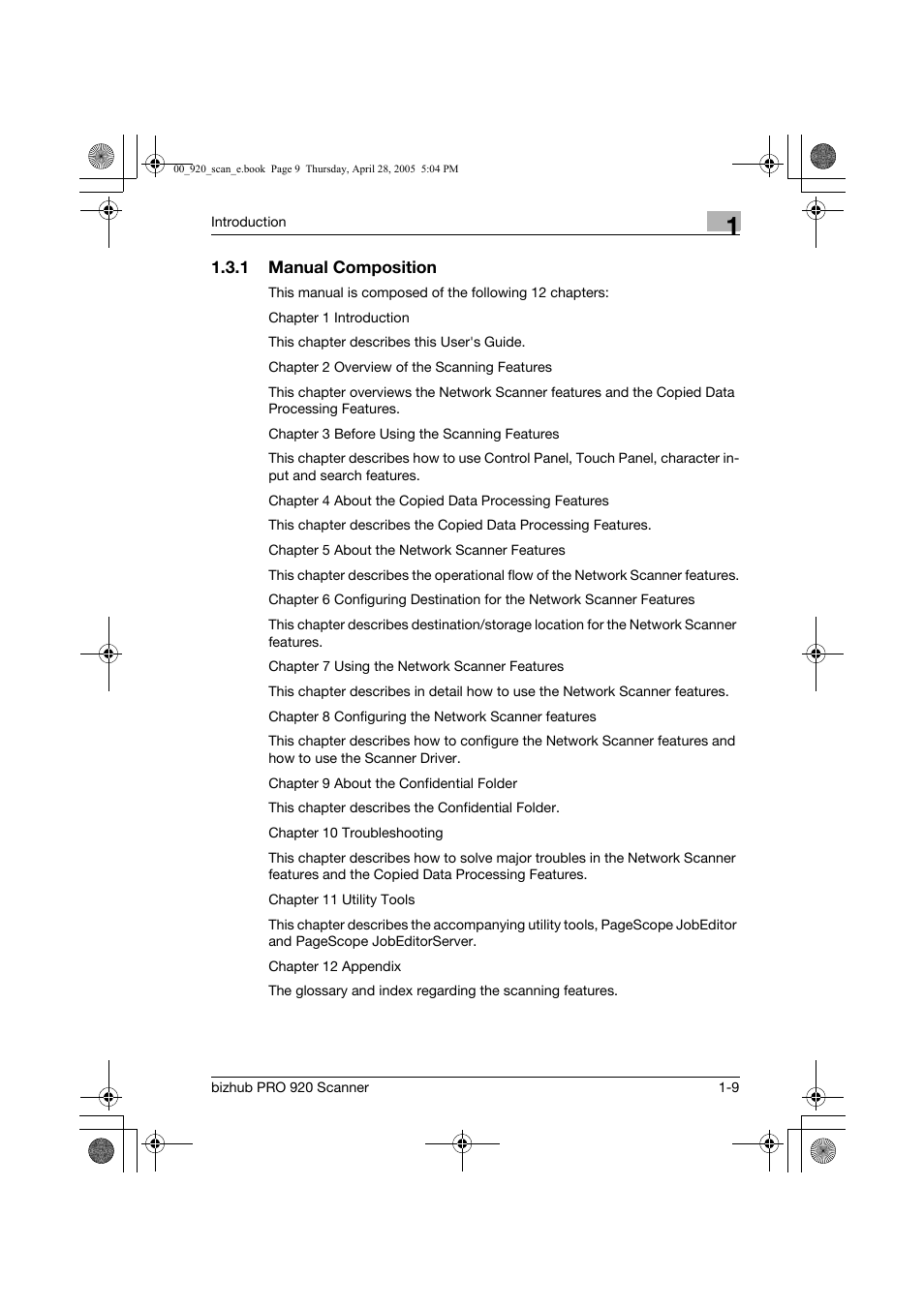 Konica Minolta bizhub PRO 920 User Manual | Page 14 / 178