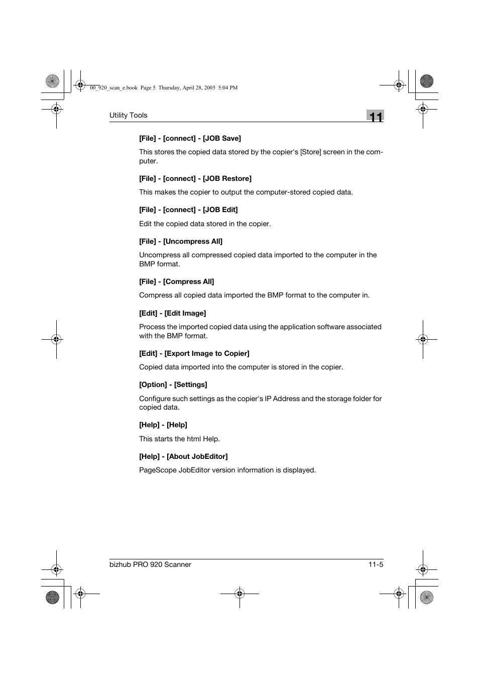 Konica Minolta bizhub PRO 920 User Manual | Page 160 / 178