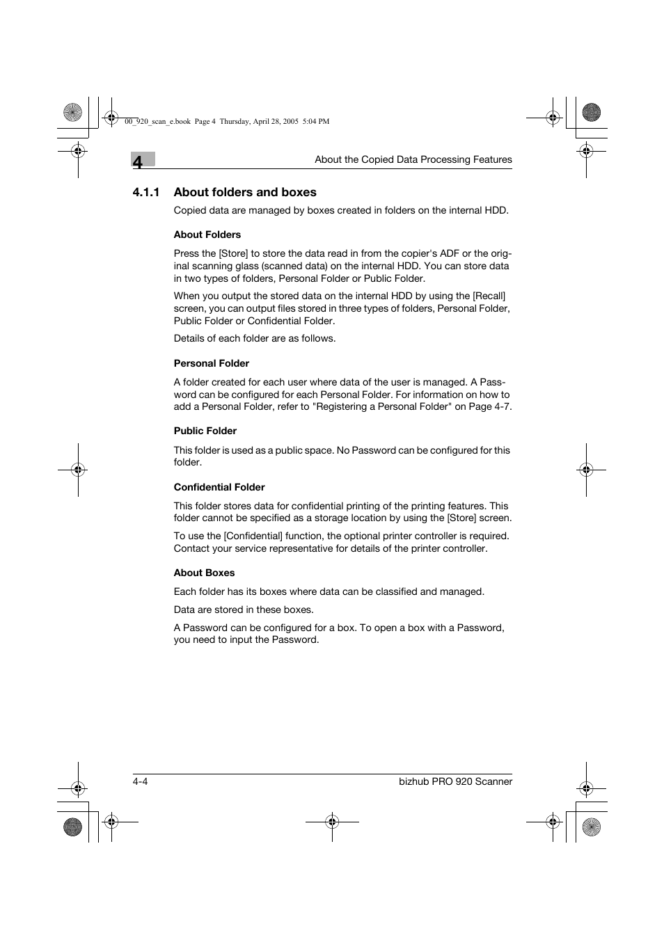 Konica Minolta bizhub PRO 920 User Manual | Page 39 / 178