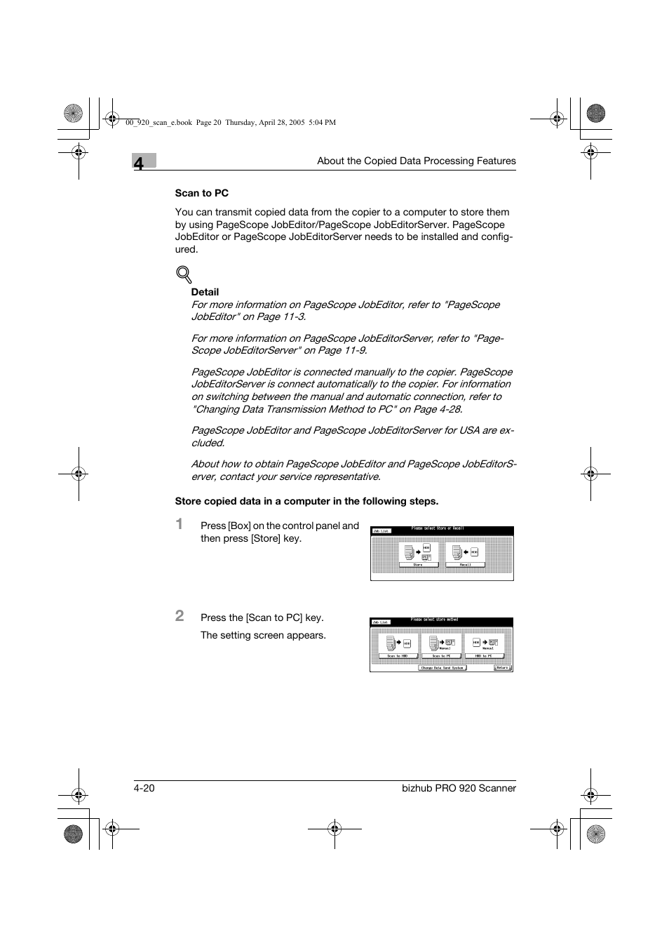 Konica Minolta bizhub PRO 920 User Manual | Page 55 / 178