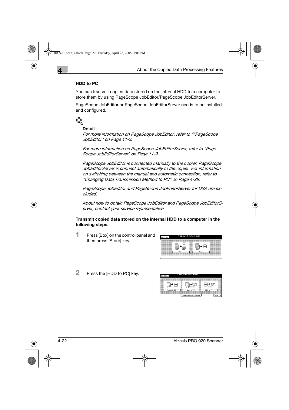 Konica Minolta bizhub PRO 920 User Manual | Page 57 / 178